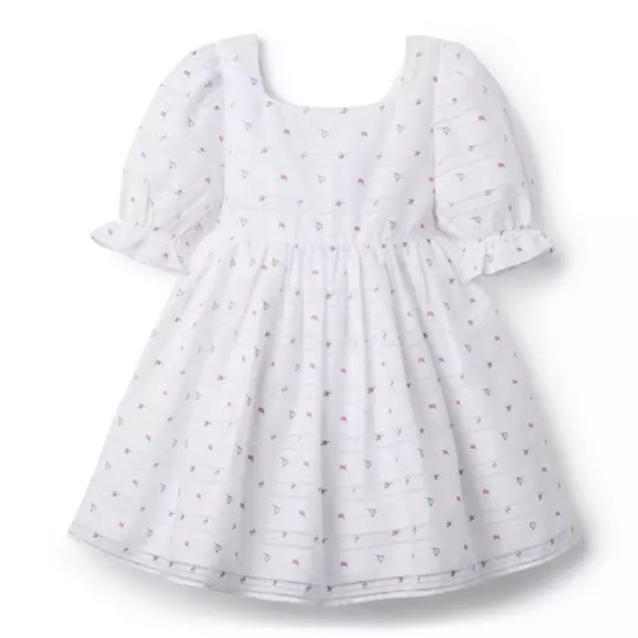 Janie and Jack Other - Janie and Jack Floral Swiss Dot Dress size 3